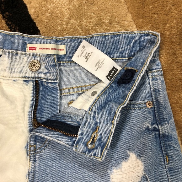 Youth Levi’s Denim Blue & White Shorts, Size 12reg - Picture 7 of 7